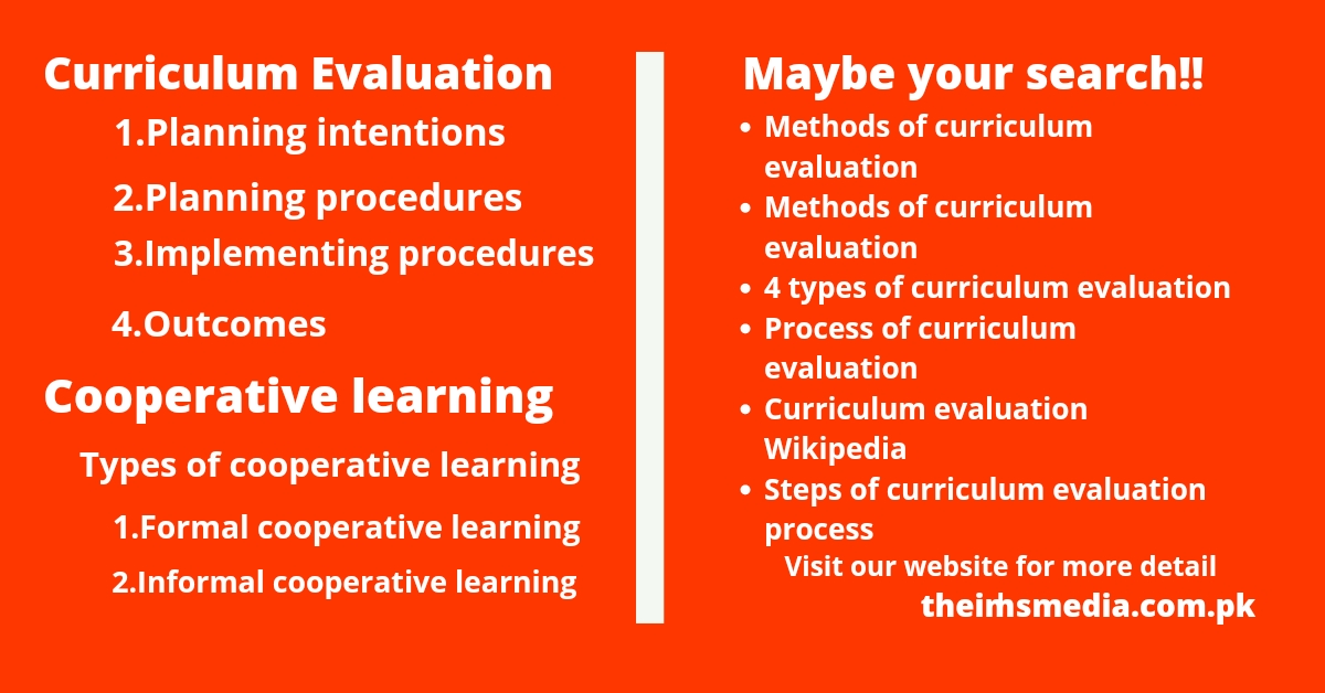 Describe The Various Methods Of Curriculum Evaluation Theims2020media