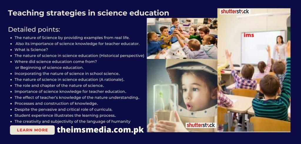 The nature of science in science education